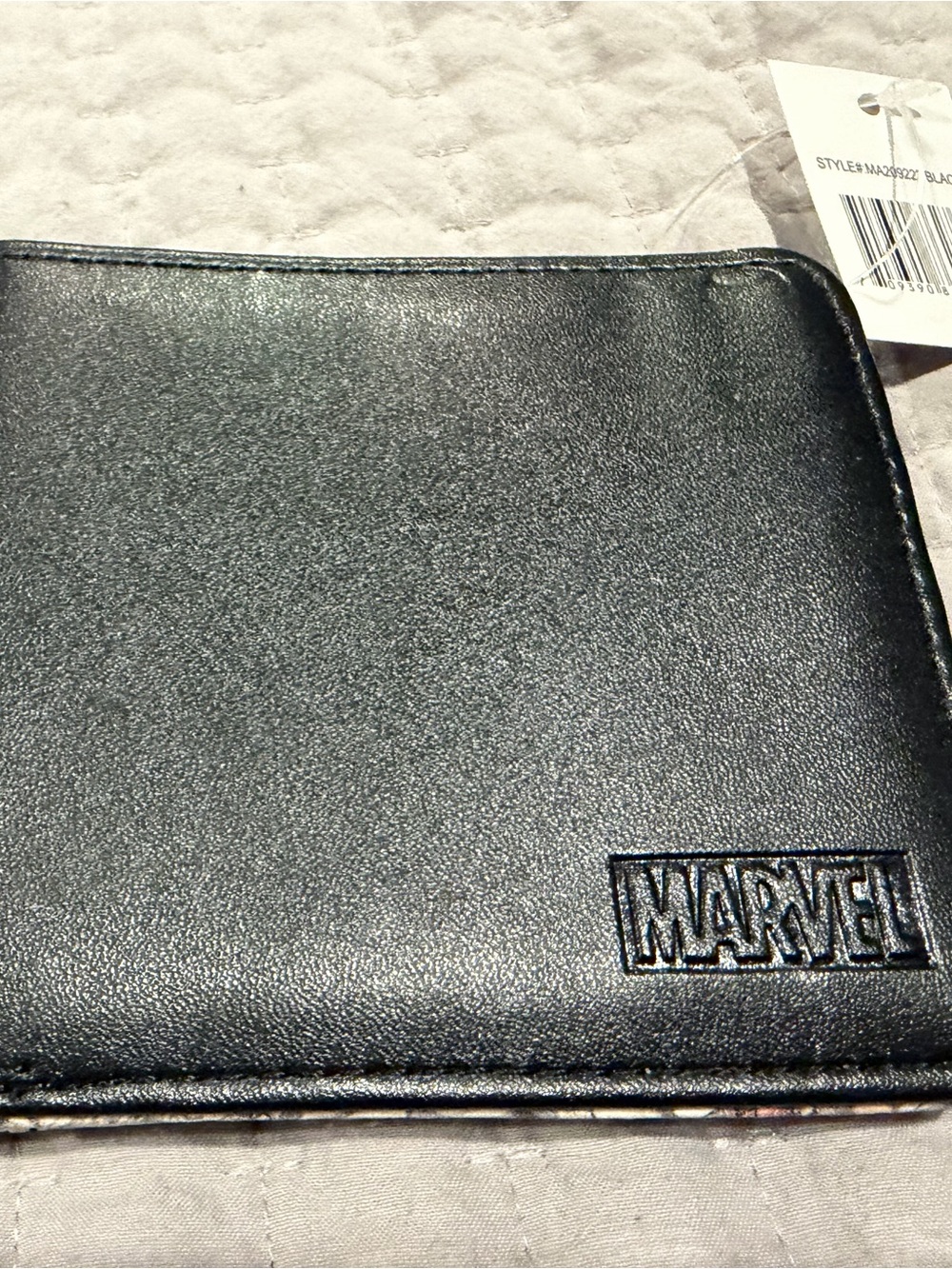 Marvel Black Embossed Logo Bi-Fold Wallet